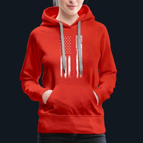 American Best Dad Hero Husband Father - Women's Premium Hoodie