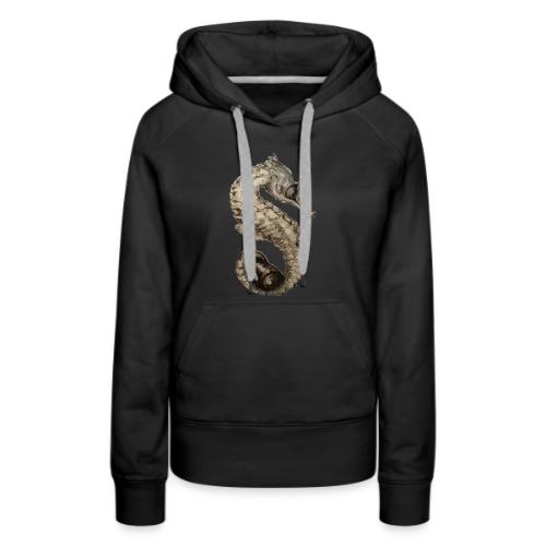 seahorse with sea shell - Women's Premium Hoodie