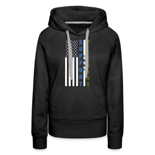 Support Our Veterans - Women's Premium Hoodie
