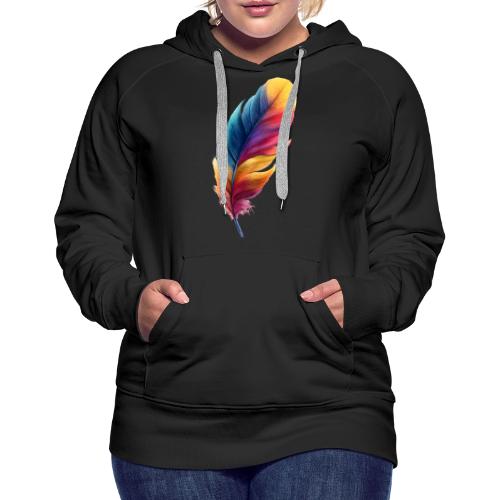 Rainbow Flight Feather - Women's Premium Hoodie