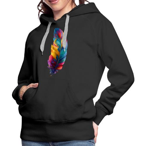 Spectrum Feather Flow - Women's Premium Hoodie