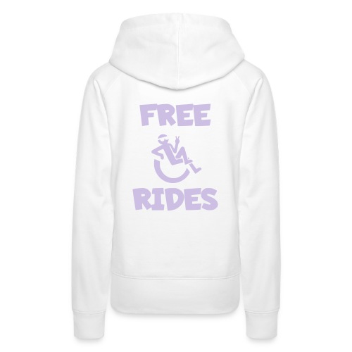 This wheelchair user gives free rides - Women's Premium Hoodie