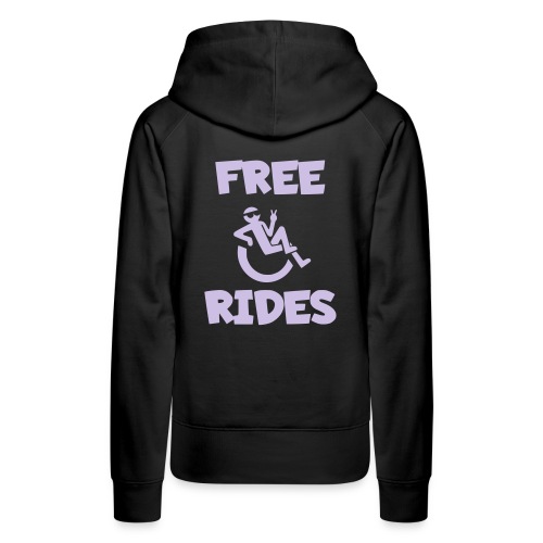 This wheelchair user gives free rides - Women's Premium Hoodie