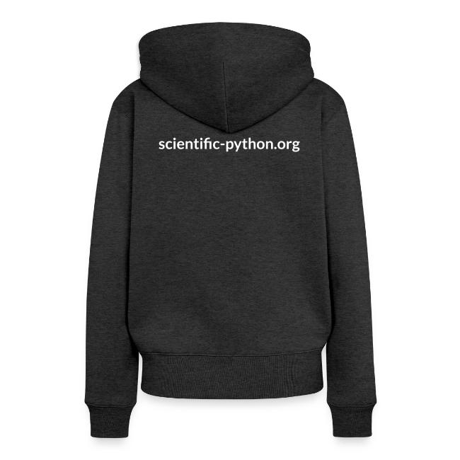 scientific python white logo