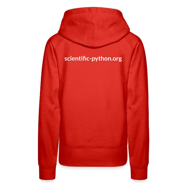 scientific python white logo