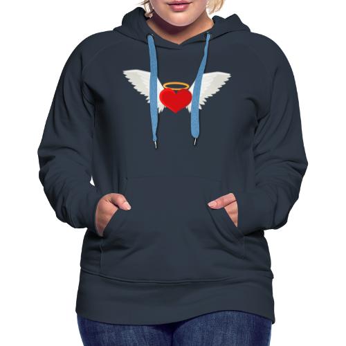 Winged heart - Angel wings - Guardian Angel - Women's Premium Hoodie