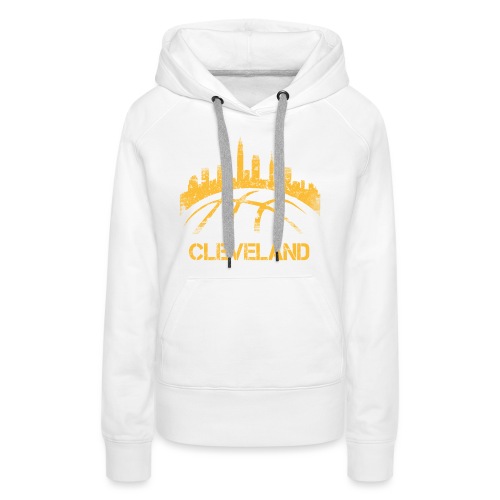 Cleveland Basketball Skyline - Women's Premium Hoodie