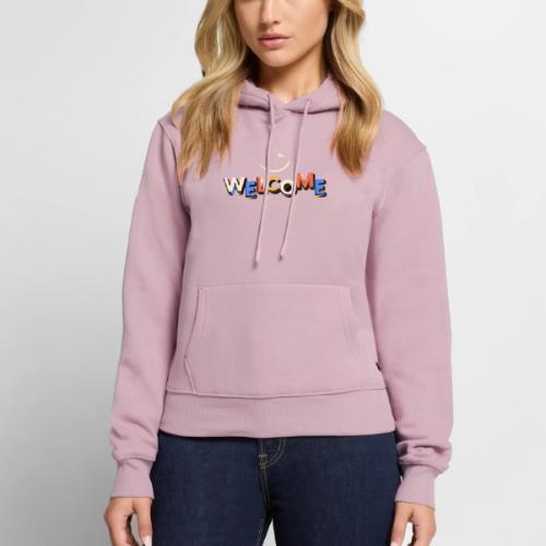 Smile and welcome design - Women's Premium Hoodie