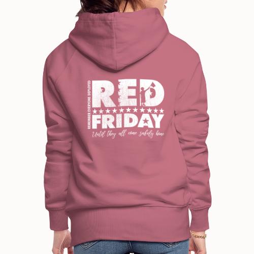 RED Friday Flag Wave - Women's Premium Hoodie