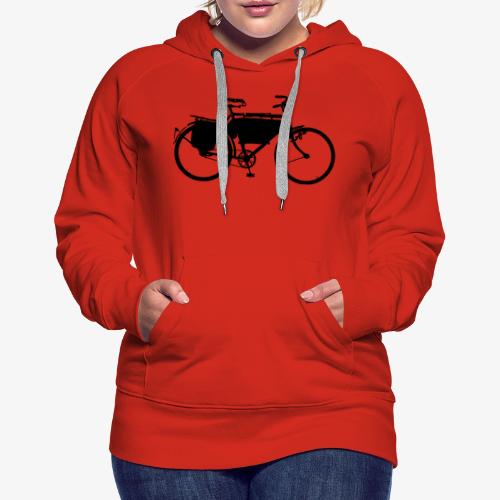 swiss_army_bike_bw - Women's Premium Hoodie