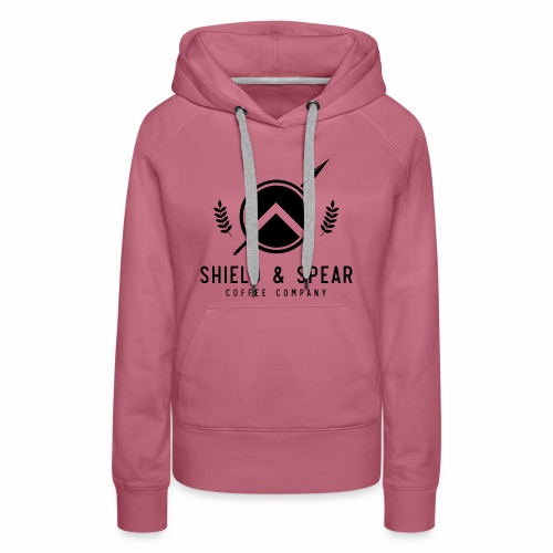 Shield and Spear Black Logo - Women's Premium Hoodie