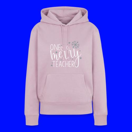 One Merry Teacher Christmas Teacher T-Shirt - Women's Premium Hoodie