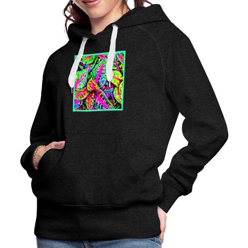 Vibrant Nature ChicLeaf Pattern - Women's Premium Hoodie