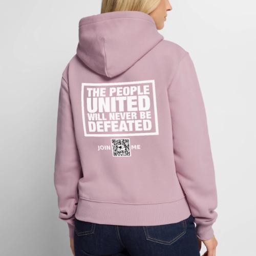People United (white, back-facing) - Women's Premium Hoodie