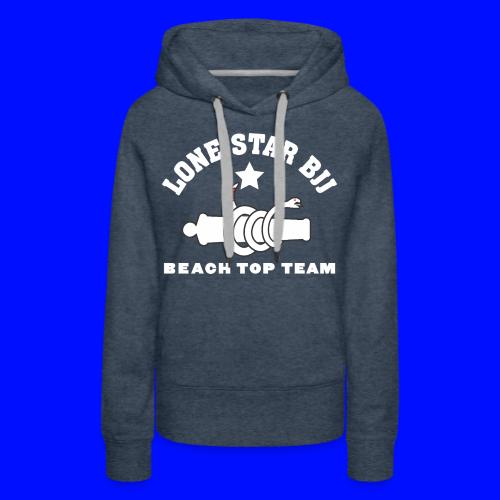 BEACH TOP TEAM - Lone Star Brazilian BJJ - White - Women's Premium Hoodie