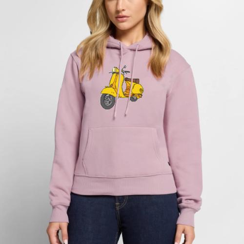 Yellow motor scooter - Women's Premium Hoodie