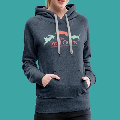The Total Canine Coral & Mint Logo - Women's Premium Hoodie