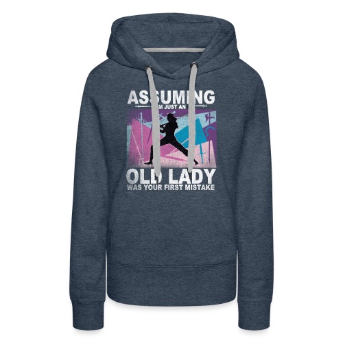 Your first mistake white pink blue and purple - Women's Premium Hoodie