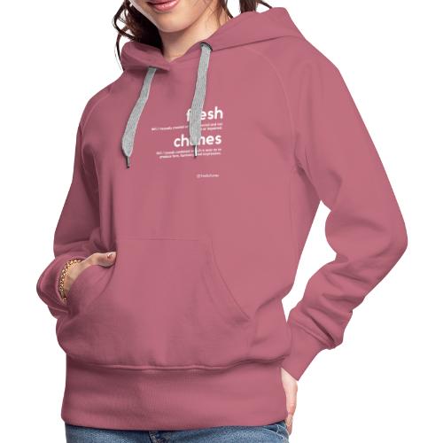 Clothing for All Urban Occasions (Bk+Wt) - Women's Premium Hoodie