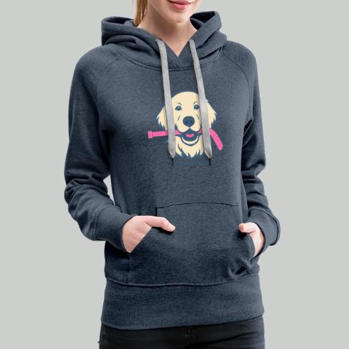 GOLDEN RETRIEVER HOCKEY DOG - Women's Premium Hoodie
