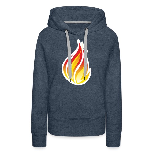 HL7 FHIR Flame graphic with white background - Women's Premium Hoodie
