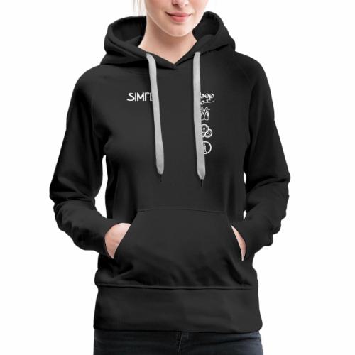 simplesymbolsvert - Women's Premium Hoodie