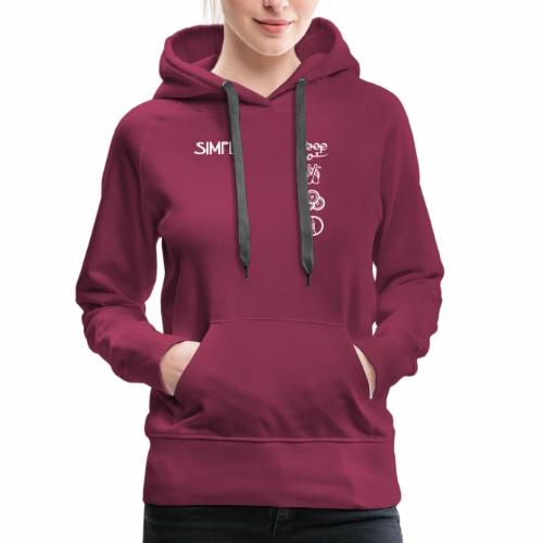 simplesymbolsvert - Women's Premium Hoodie