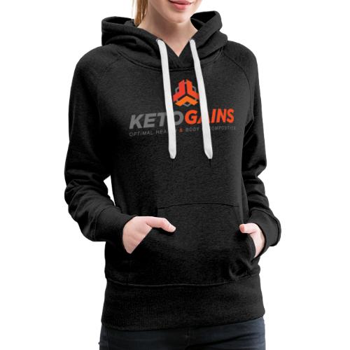 Ketogains 2017 Vertical Colors - Women's Premium Hoodie