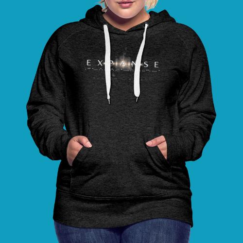 E X P A N S E on front / Avatars on back - Women's Premium Hoodie