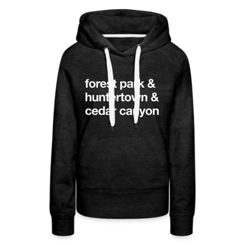 1 Church 3 Locations - Women's Premium Hoodie
