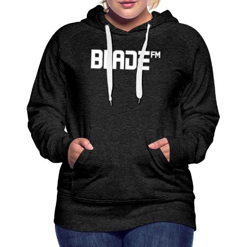 White BladeFM Logo - Women's Premium Hoodie