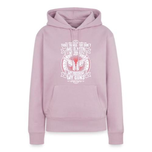 Three Things You Don't Mess with WHITE - Women's Premium Hoodie