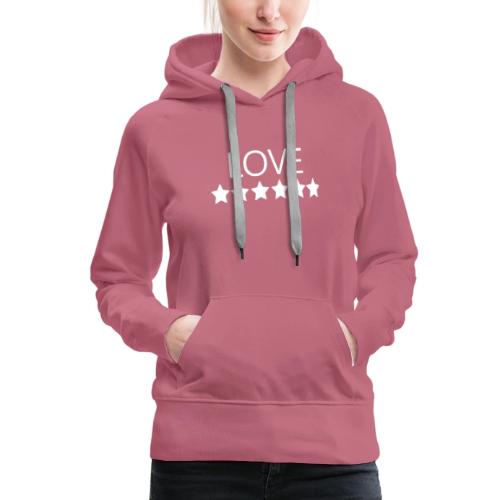 LOVE (White font) - Women's Premium Hoodie