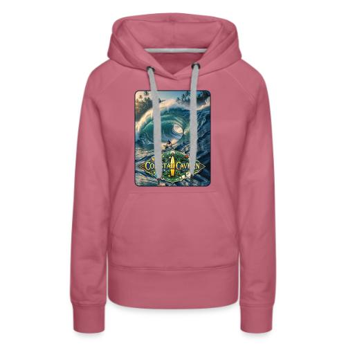 Coastal Cavern Wave - Women's Premium Hoodie