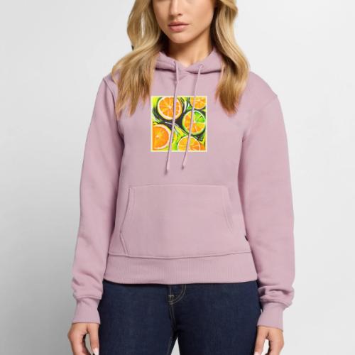 Vibrant Citrus Painting - Women's Premium Hoodie