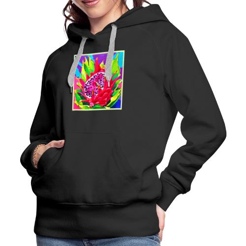 Neon Dragon Fruit Splendor - Women's Premium Hoodie