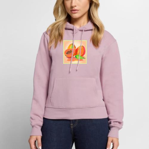 Sliced Papaya Freshness - Women's Premium Hoodie