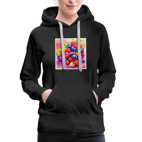 Colorful Berry Feast - Women's Premium Hoodie