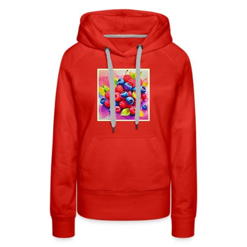 Colorful Berry Feast - Women's Premium Hoodie