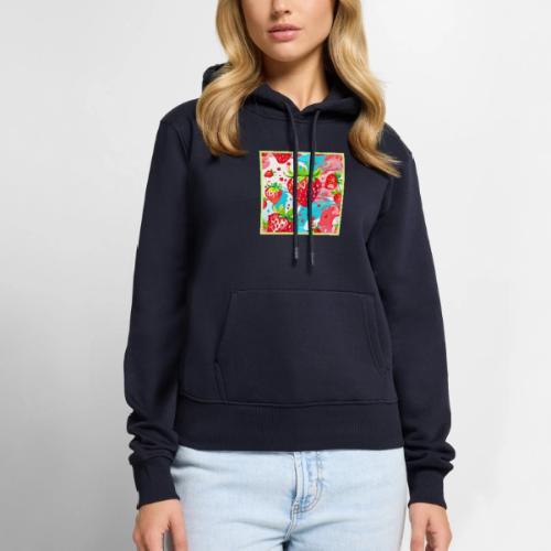 Strawberry Splash Pattern - Women's Premium Hoodie