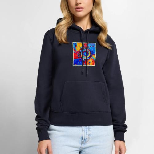 Vibrant Berry Vortex - Women's Premium Hoodie
