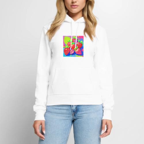 Pop Art Strawberries - Women's Premium Hoodie