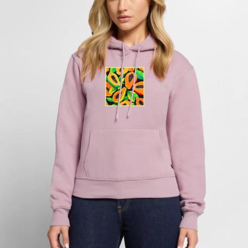 Tropical Papaya Paradise - Women's Premium Hoodie