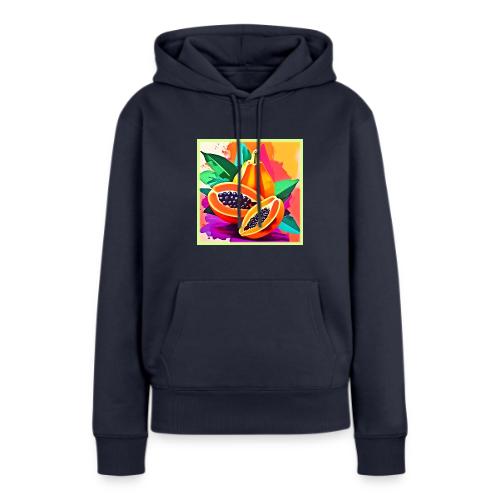 Sliced Papaya Pop Art - Women's Premium Hoodie