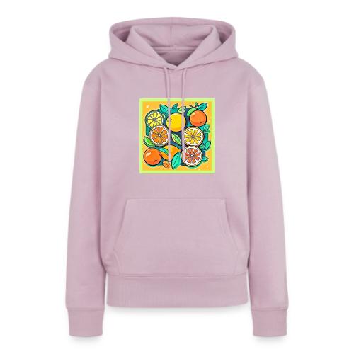 Citrus Fruit Art Design - Women's Premium Hoodie
