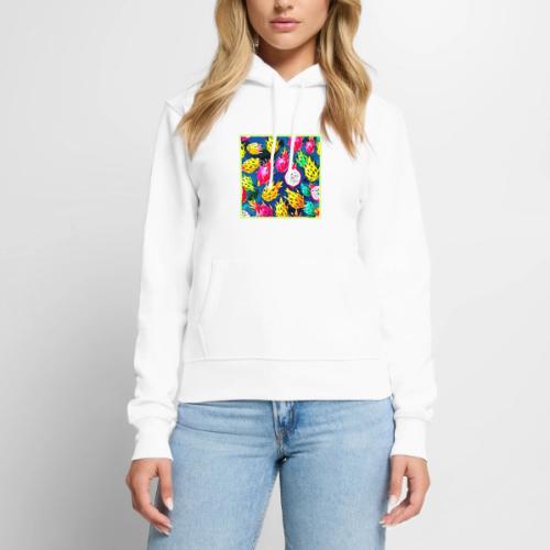 Dragon Fruit Pattern Art - Women's Premium Hoodie