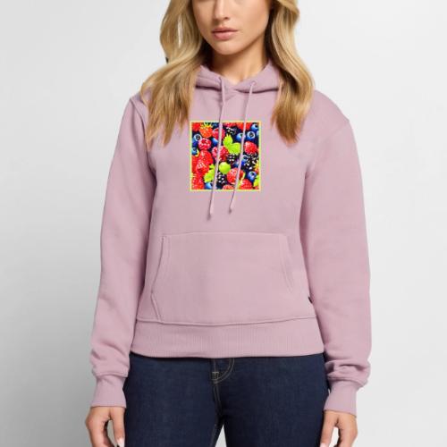 Colorful Berry Medley Design - Women's Premium Hoodie