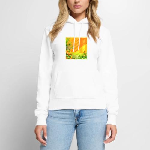 Citrus and Leaves Graphic - Women's Premium Hoodie