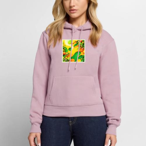 Fresh Citrus Summer Vibes Art - Women's Premium Hoodie