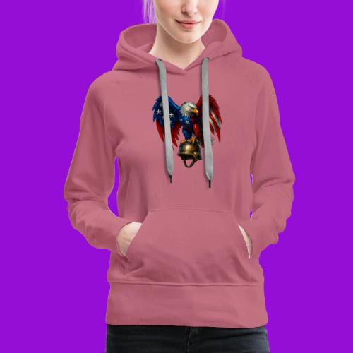 American Flag Bald Eagle - Helmet - Women's Premium Hoodie